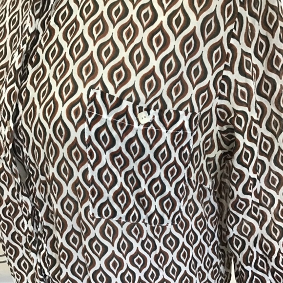 Delfina Swim Women Size XL Brown Geometric Mini Dress Urban Beach Boho Indie - Picture 3 of 10
